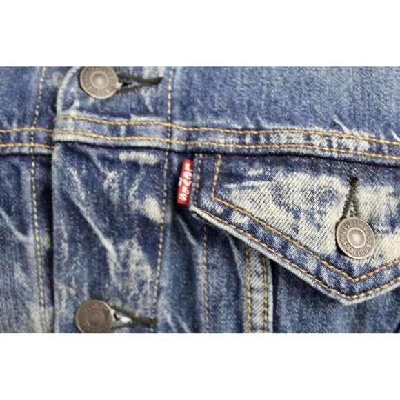 Levi Strauss & Co Denim Trucker Jacket 72334 SZ M - Picture 3 of 9